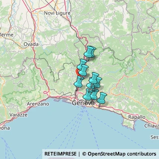 Mappa Via Domenico Carli, 16010 Serra Riccò GE, Italia (7.79273)