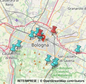Mappa 40126 Bologna BO, Italia (3.60818)
