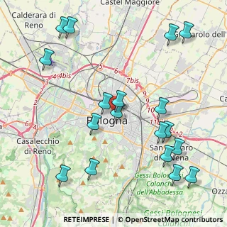 Mappa 40126 Bologna BO, Italia (5.00667)