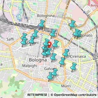 Mappa 40126 Bologna BO, Italia (0.8725)