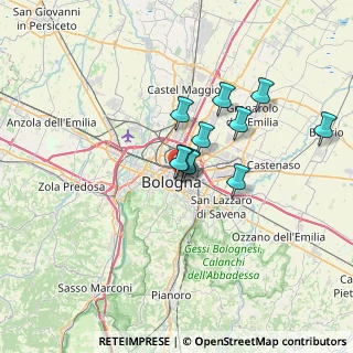 Mappa 40126 Bologna BO, Italia (4.90455)