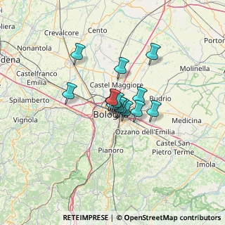 Mappa 40126 Bologna BO, Italia (7.25857)