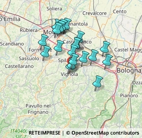 Mappa Via Massimo Bontempelli, 41058 Vignola MO, Italia (10.4355)