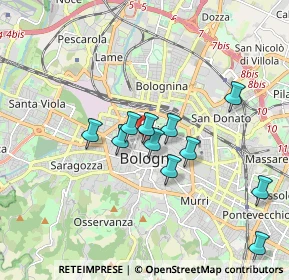 Mappa Via Schiavonia, 40121 Bologna BO, Italia (1.58636)