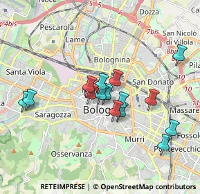 Mappa Via Dè Preti, 40121 Bologna BO, Italia (1.58)