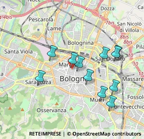 Mappa Via Dè Preti, 40121 Bologna BO, Italia (1.75909)
