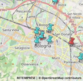 Mappa Via Dè Preti, 40121 Bologna BO, Italia (2.37455)
