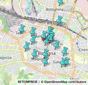 Mappa Via Dè Preti, 40121 Bologna BO, Italia (0.7435)