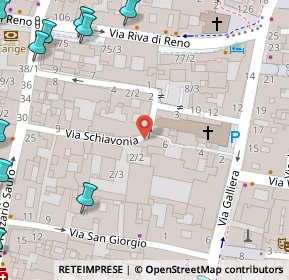 Mappa Via Schiavonia, 40121 Bologna BO, Italia (0.141)