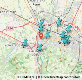 Mappa Via Alessandro Scorzoni, 40133 Bologna BO, Italia (3.38727)