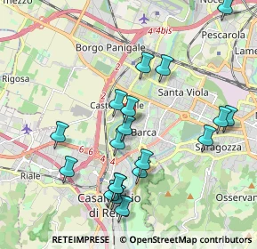 Mappa Via Alessandro Scorzoni, 40133 Bologna BO, Italia (2.07684)