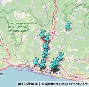 Mappa Via Coni Zugna, 16164 Genova GE, Italia (8.0865)