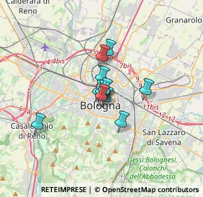 Mappa Via Malcontenti, 40121 Bologna BO, Italia (1.88182)