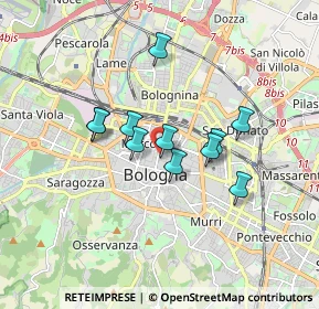Mappa Via dell'Indipendenza, 40121 Bologna BO, Italia (1.32636)
