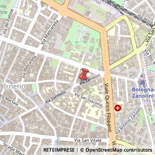 Mappa Via Zamboni, 53, 40126 Bologna, Bologna (Emilia Romagna)
