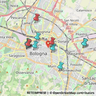 Mappa Via Giovanni Battista De Rolandis, 40126 Bologna BO, Italia (1.86833)