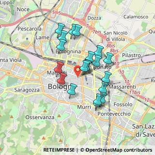 Mappa Via Giovanni Battista De Rolandis, 40126 Bologna BO, Italia (1.4835)
