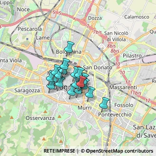 Mappa Via Giovanni Battista De Rolandis, 40126 Bologna BO, Italia (1.154)