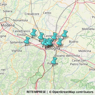 Mappa Via Paolo Veronese, 40133 Bologna BO, Italia (7.63273)