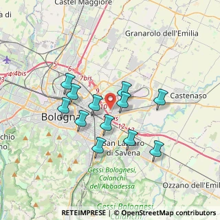 Mappa Via A. Gazzoni, 40138 Bologna BO, Italia (3.025)