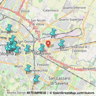 Mappa Via A. Gazzoni, 40138 Bologna BO, Italia (2.87133)