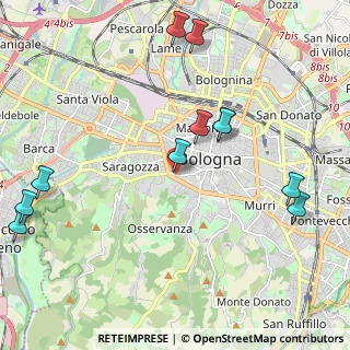 Mappa Via Saragozza, 40100 Bologna BO, Italia (2.53818)