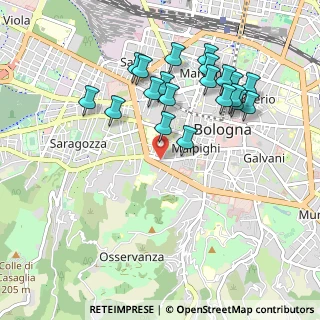 Mappa Via Saragozza, 40100 Bologna BO, Italia (0.989)