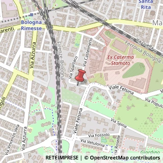 Mappa Via Spartaco, 14, 40138 Bologna, Bologna (Emilia Romagna)