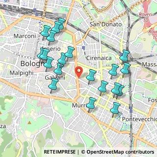 Mappa Piazza di Porta Maggiore, 40137 Bologna BO, Italia (1.0235)