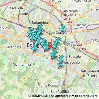 Mappa Piazza di Porta Maggiore, 40137 Bologna BO, Italia (1.2915)