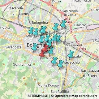 Mappa Piazza di Porta Maggiore, 40137 Bologna BO, Italia (1.176)