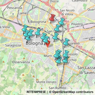 Mappa Piazza di Porta Maggiore, 40137 Bologna BO, Italia (1.63647)