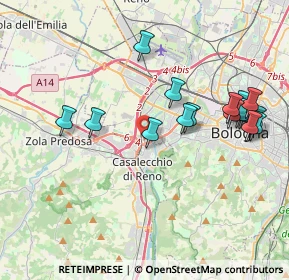 Mappa Via 63a Brigata Bolero, 40033 Casalecchio di Reno BO, Italia (4.12688)