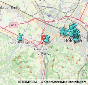 Mappa Via Ettore Masetti, 40033 Casalecchio di Reno BO, Italia (4.57643)