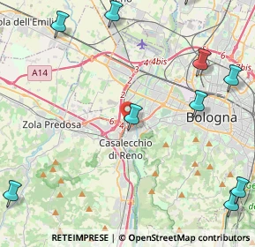 Mappa Via Ettore Masetti, 40033 Casalecchio di Reno BO, Italia (6.50182)