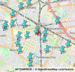 Mappa Largo Giovanni Ignazio Molina, 40138 Bologna BO, Italia (1.2325)