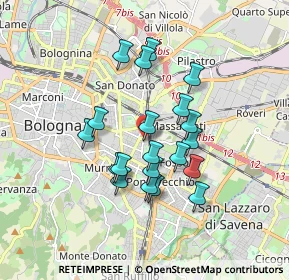 Mappa Largo Giovanni Ignazio Molina, 40138 Bologna BO, Italia (1.4775)