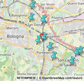 Mappa Largo Giovanni Ignazio Molina, 40138 Bologna BO, Italia (2.38273)