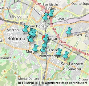 Mappa Largo Giovanni Ignazio Molina, 40138 Bologna BO, Italia (1.45063)