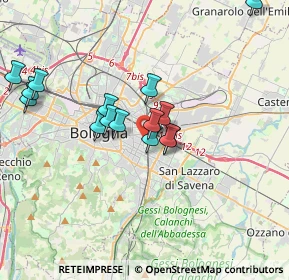 Mappa Largo Giovanni Ignazio Molina, 40138 Bologna BO, Italia (3.47133)