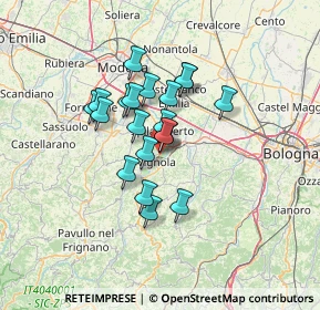 Mappa Via G. Gozzano, 41058 Vignola MO, Italia (9.918)