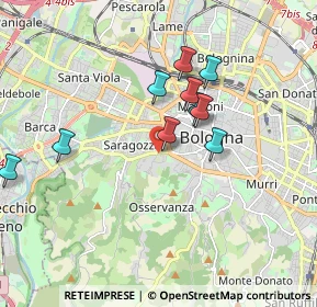 Mappa Via Bellinzona, 40134 Bologna BO, Italia (1.90545)