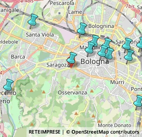 Mappa Via Bellinzona, 40134 Bologna BO, Italia (2.41769)