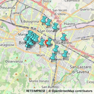 Mappa Via Pelagio Palagi, 40138 Bologna BO, Italia (1.509)