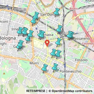 Mappa Via Pelagio Palagi, 40138 Bologna BO, Italia (1.0175)