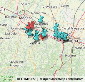 Mappa Via Matilde Da Canossa, 40053 Valsamoggia BO, Italia (10.205)