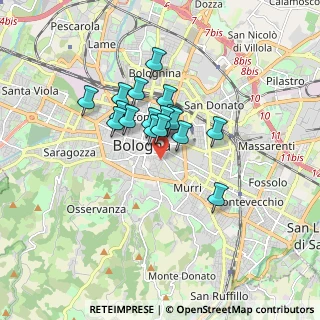 Mappa Dipartimento di Lingue e Letterature Straniere Moderne, 40124 Bologna BO, Italia (1.21176)