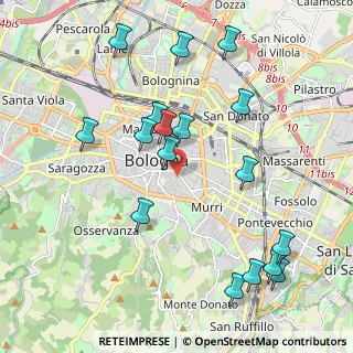 Mappa Dipartimento di Lingue e Letterature Straniere Moderne, 40124 Bologna BO, Italia (2.26176)