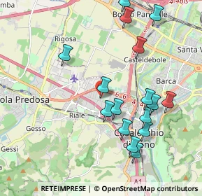 Mappa Via Di Vittorio Giuseppe, 40033 Casalecchio di Reno BO, Italia (2.10875)