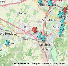 Mappa Via Di Vittorio Giuseppe, 40033 Casalecchio di Reno BO, Italia (2.84462)